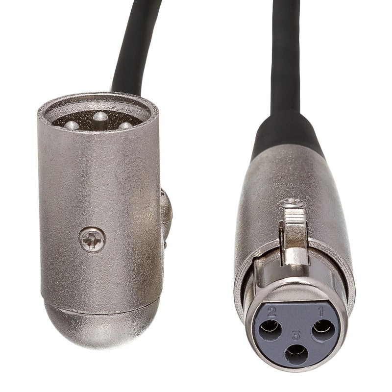 Hosa XRR-115 Balanced Interconnect, XLR3F to Right-angle XLR3M, 15 Feet - Image 2